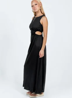 Princess Polly Lonso Midi Dress  Black Sale