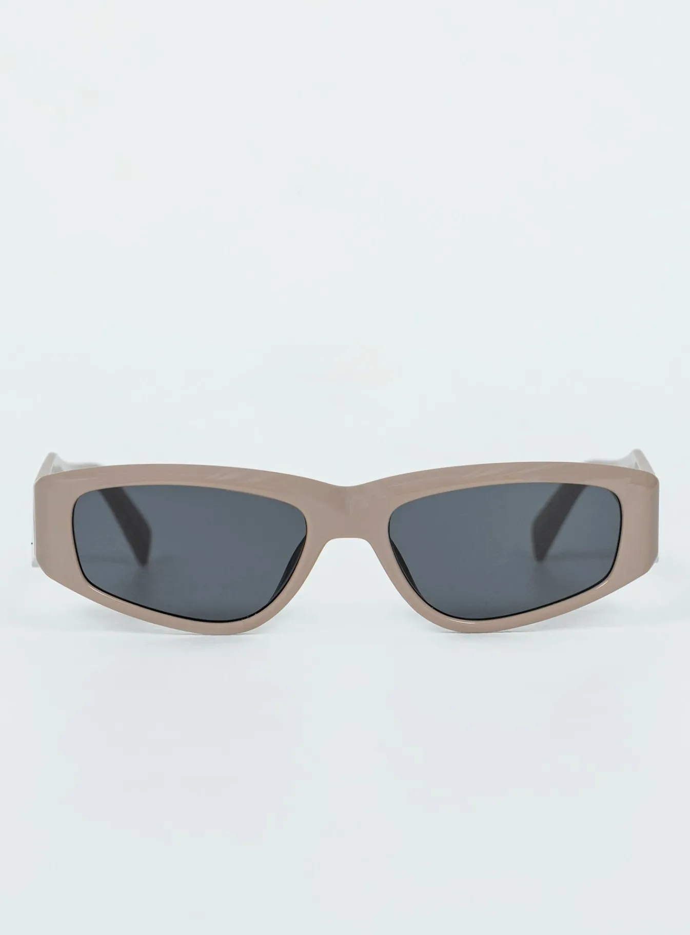 Princess Polly Look Into My Eyes Sunglasses Beige Fashion