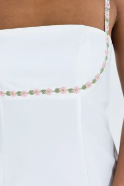 Princess Polly Lorene Mini Dress  White Outlet