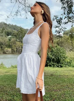 Princess Polly Lorinda Mini Dress  White Cheap