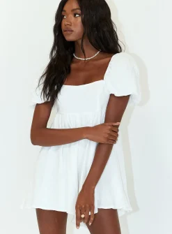 Princess Polly Lorna Romper  White Shop