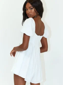 Princess Polly Lorna Romper  White Shop