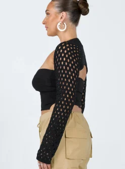 Princess Polly Lotani Bolero  Black Best