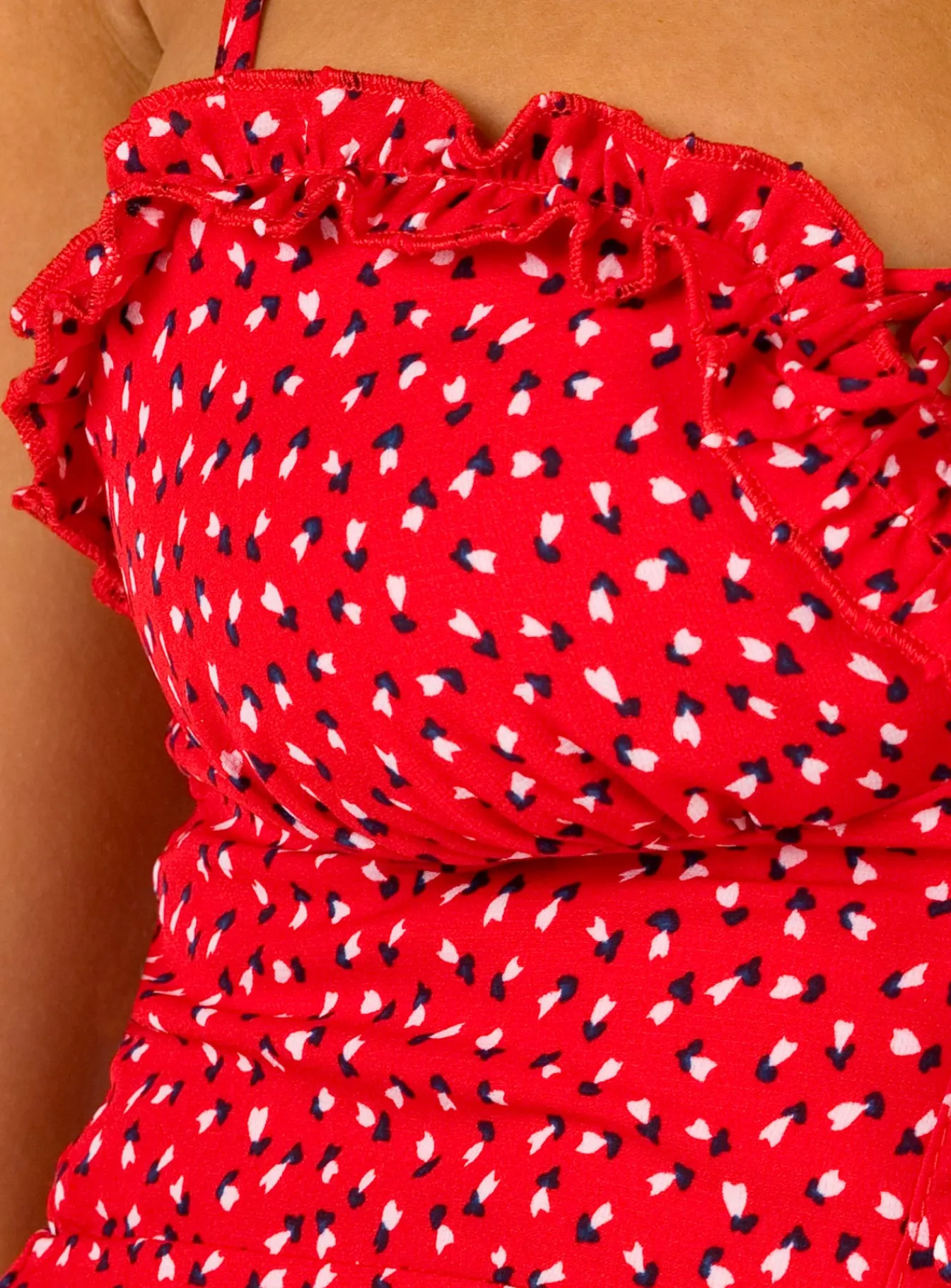Princess Polly Love Birds Mini Dress Red Shop