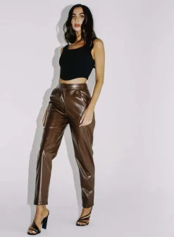 Princess Polly Love Club Pants  Brown Store