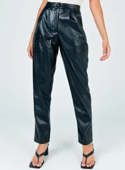 Princess Polly Love Club Pants  Black Sale