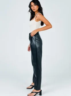 Princess Polly Love Club Pants  Black Sale