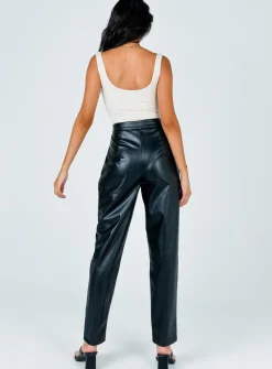 Princess Polly Love Club Pants  Black Sale