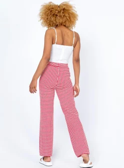 Princess Polly Love Galore Pants  Red/White Online