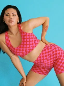 Princess Polly Love Game Bike Shorts/ Red Pink Best