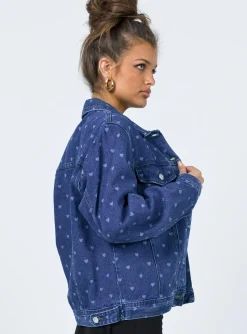 Princess Polly Love Heartjacket   Denim Fashion
