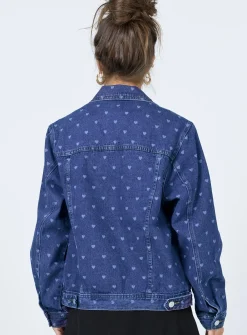 Princess Polly Love Heartjacket   Denim Fashion