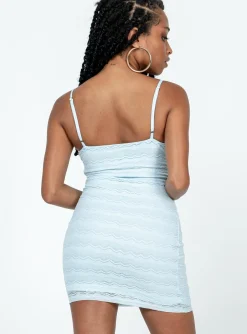 Princess Polly Love Hurts Mini Dress  Blue Store
