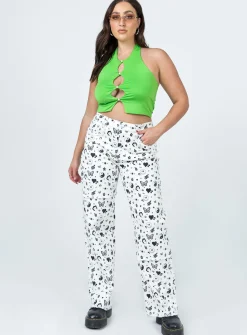 Princess Polly Love Me Not Denim Jeans White Shop