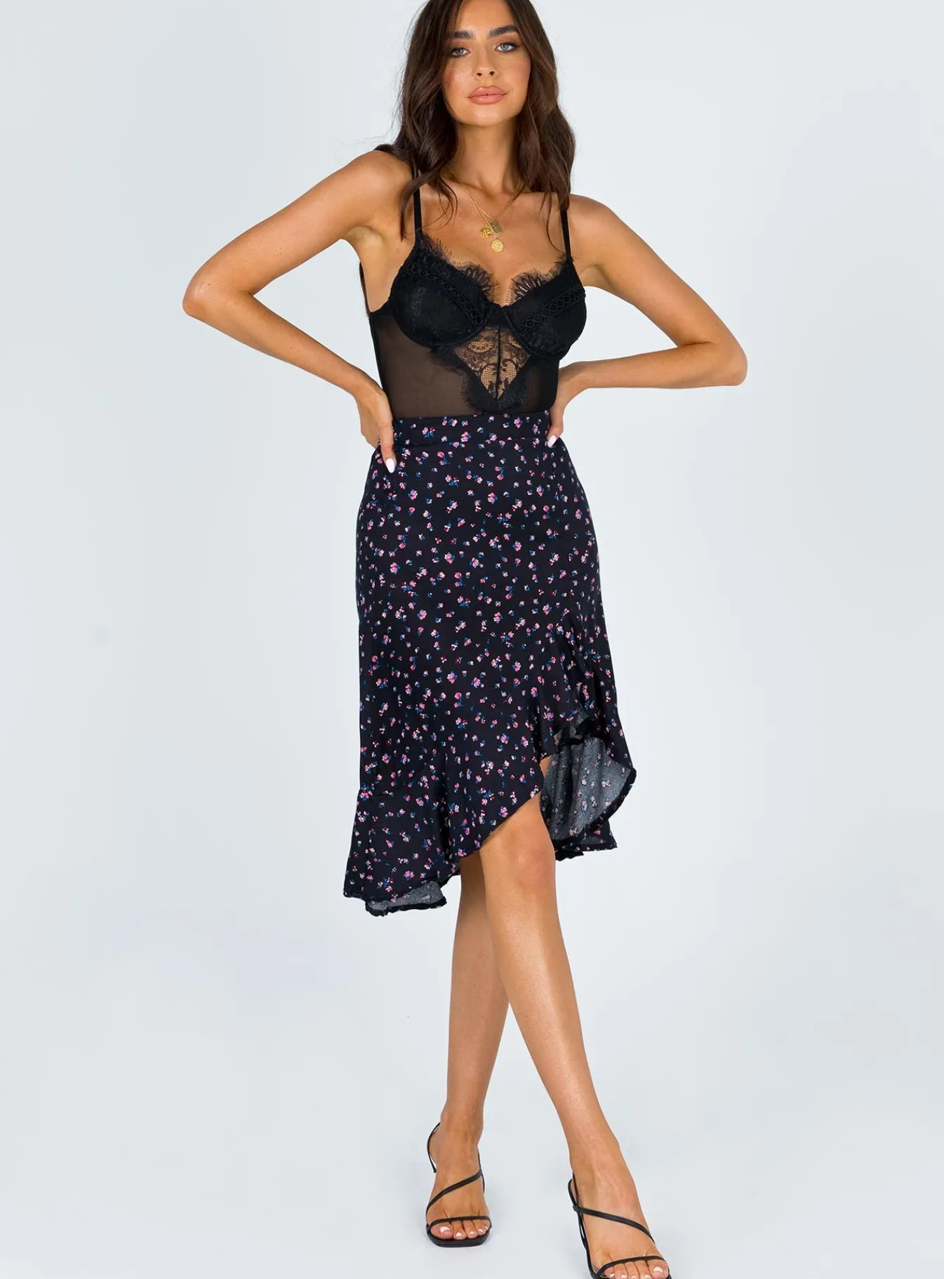 Princess Polly Love Sick Bodysuit Black Fashion
