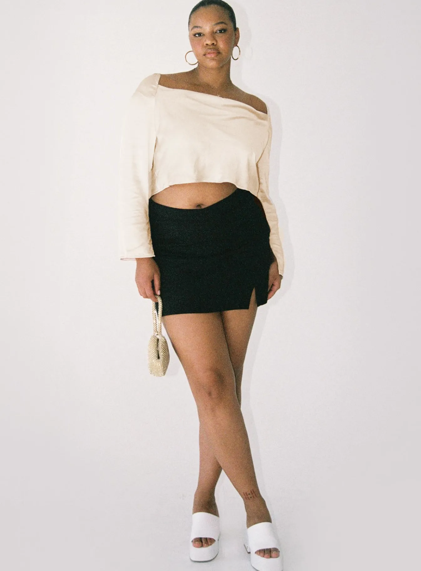 Princess Polly Love Song Top Curve Champagne Flash Sale