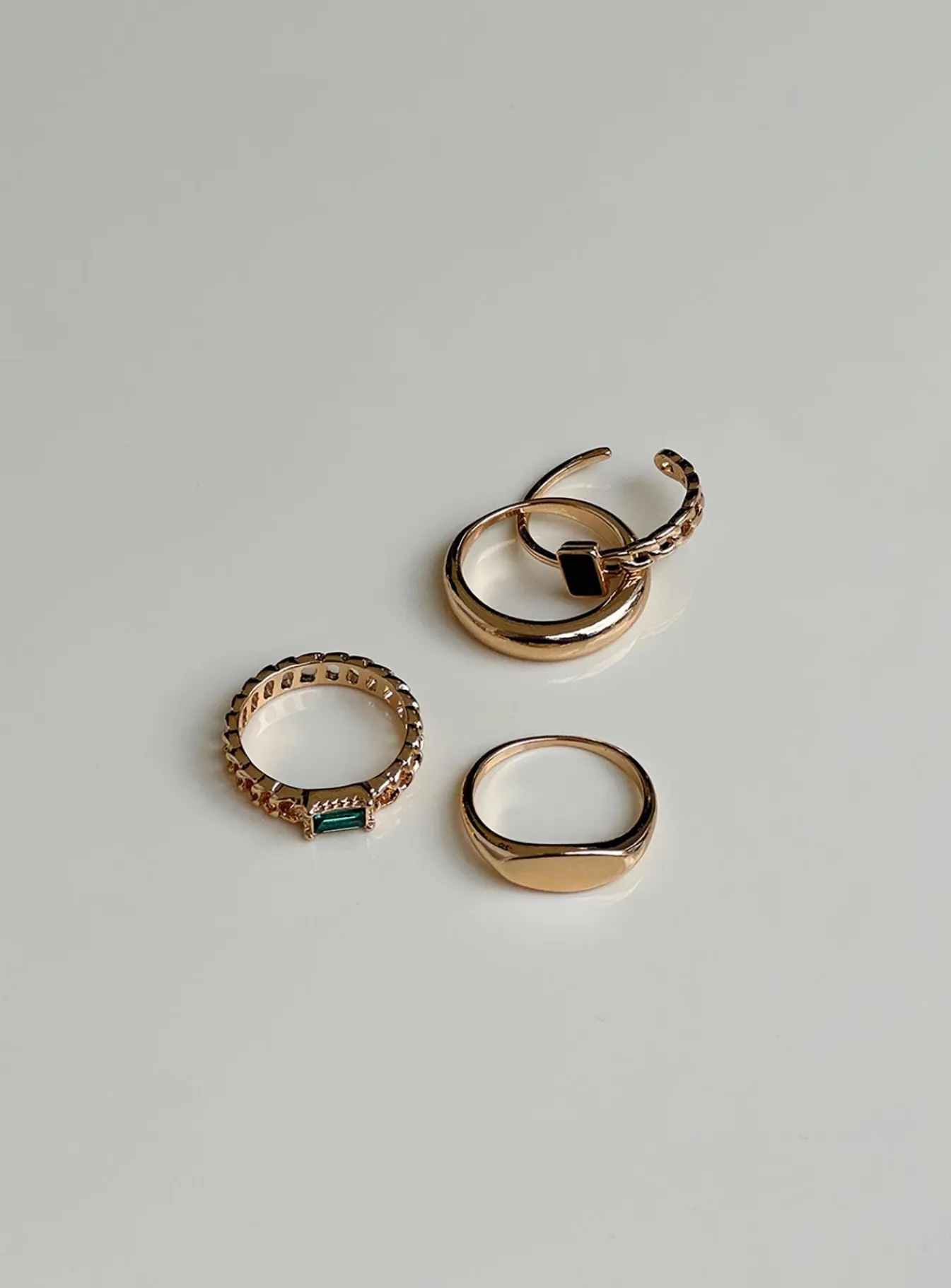 Princess Polly Lovett Ring Pack Gold Shop