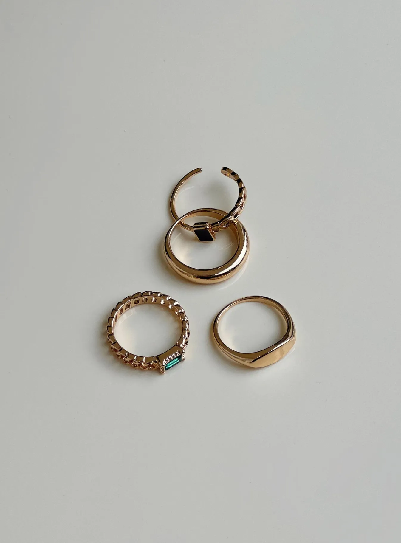 Princess Polly Lovett Ring Pack Gold Shop