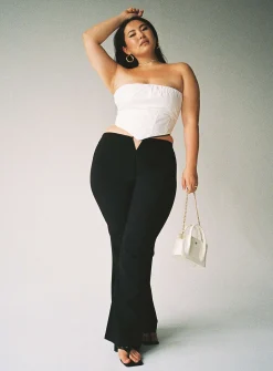 Princess Polly Lovey Pantscurve   Black Cheap