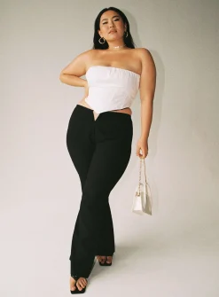 Princess Polly Lovey Pantscurve   Black Cheap