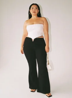 Princess Polly Lovey Pantscurve   Black Cheap