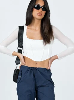 Princess Polly Lovi Long Sleeve Top  White Fashion