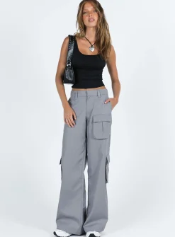 Princess Polly Lovis Trouser  Grey Cheap