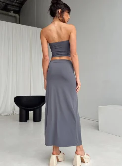 Princess Polly Lowell Maxi Skirt  Grey Shop