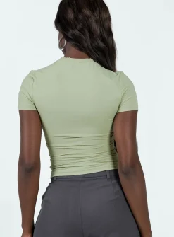 Princess Polly Lowell Top  Green Best