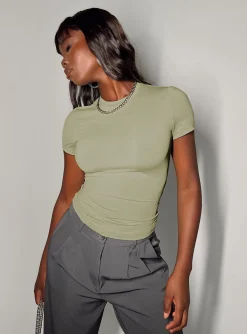 Princess Polly Lowell Top  Green Best