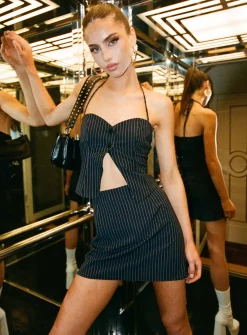 Princess Polly Luca Setstripe   Black Fashion