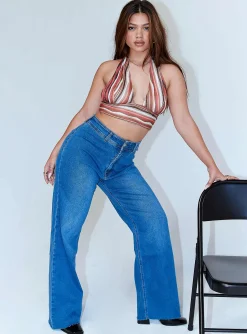 Princess Polly Luci Halter Top  Multi Sale