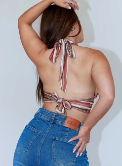 Princess Polly Luci Halter Top  Multi Sale