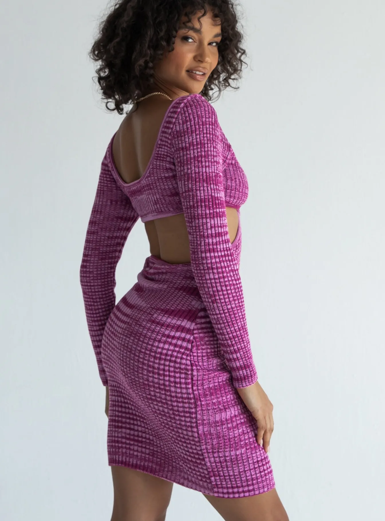 Princess Polly Lucia Cut Out Mini Dress Purple Fashion