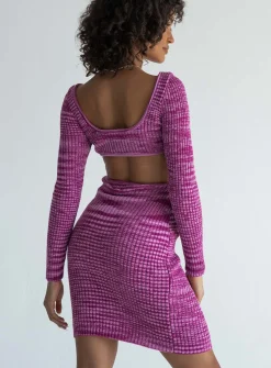 Princess Polly Lucia Cut Out Mini Dress Purple Fashion