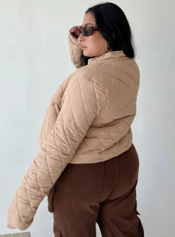 Princess Polly Lucia Jacketcurve   Beige Clearance