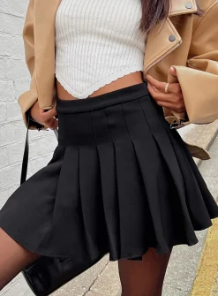 Princess Polly Lucid Mini Skirt  Black Cheap