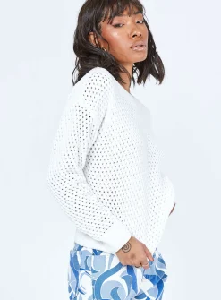 Princess Polly Lucien Sweater  White Fashion