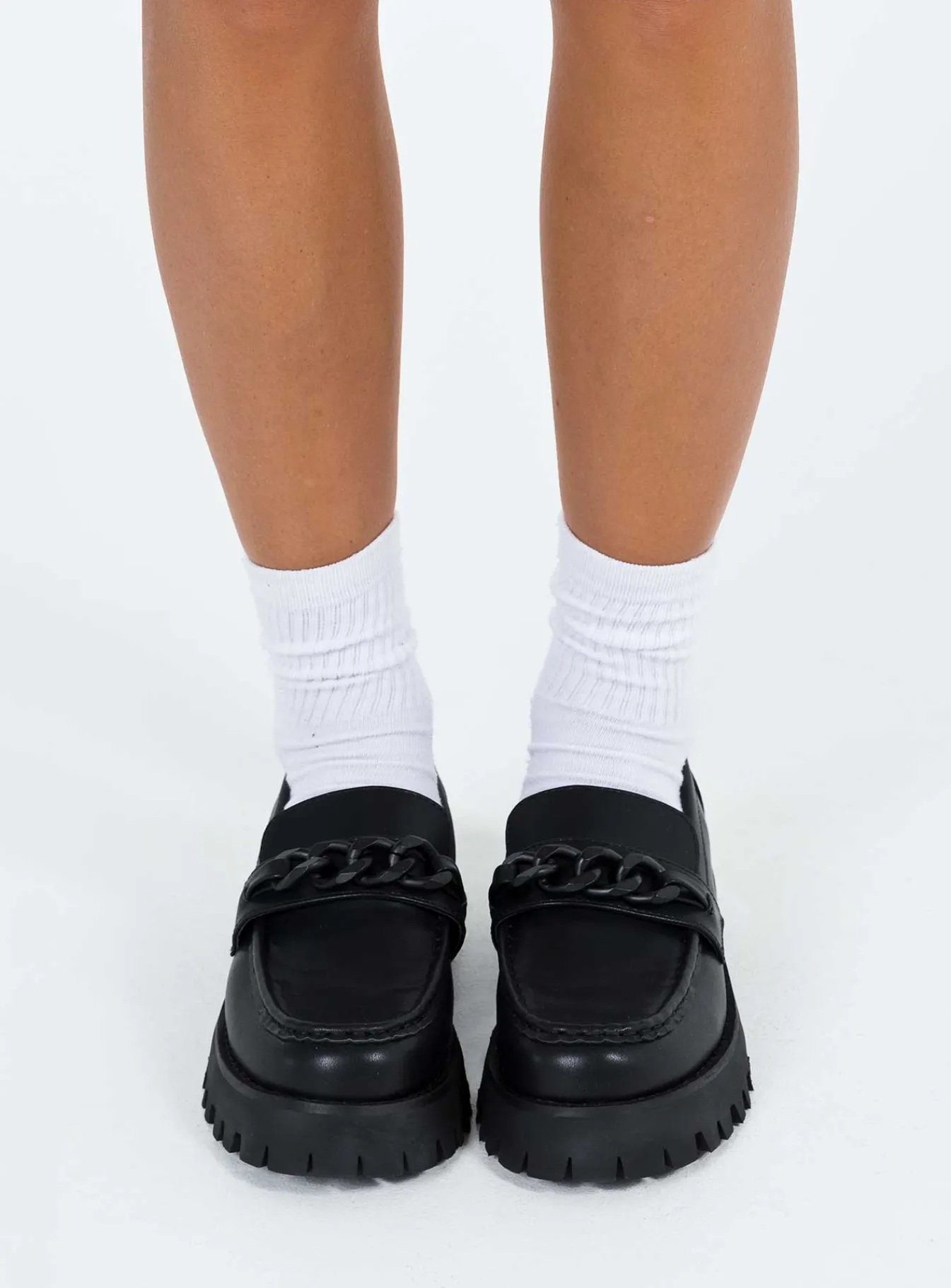 Princess Polly Lucille Loafer Black Cheap