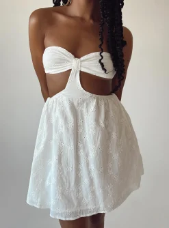 Princess Polly Lulani Mini Dress  White Shop