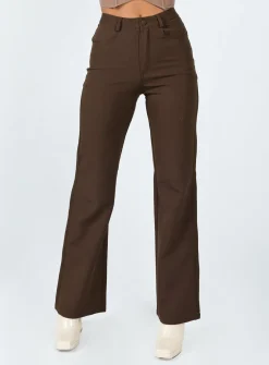 Princess Polly Lulu Pants  Brown Online