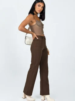 Princess Polly Lulu Pants  Brown Online