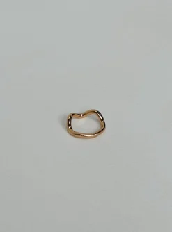 Princess Polly Lune Ring  Gold Fashion