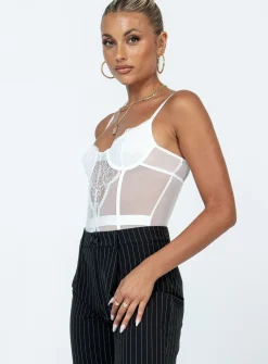 Princess Polly Lutana Bodysuit  White Online