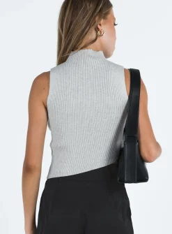 Princess Polly Luttrell Top  Grey Cheap