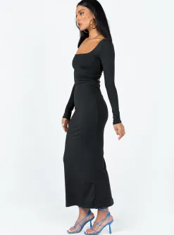 Princess Polly Lyla Maxi Dress  Black Outlet