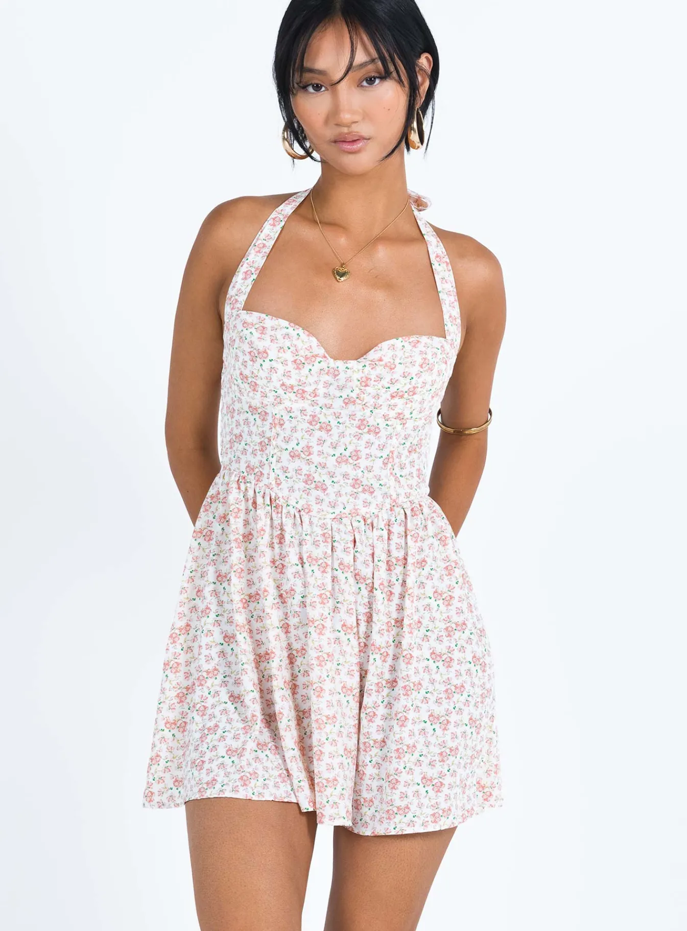 Princess Polly Lyle Mini Dress Pink Floral Shop
