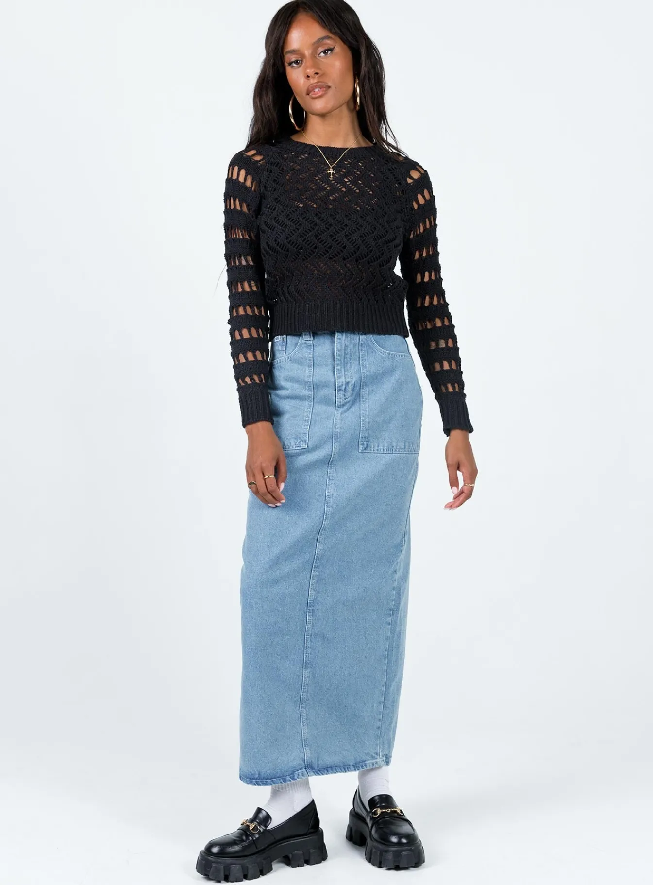 Princess Polly Lyndale Sweater Black Cheap
