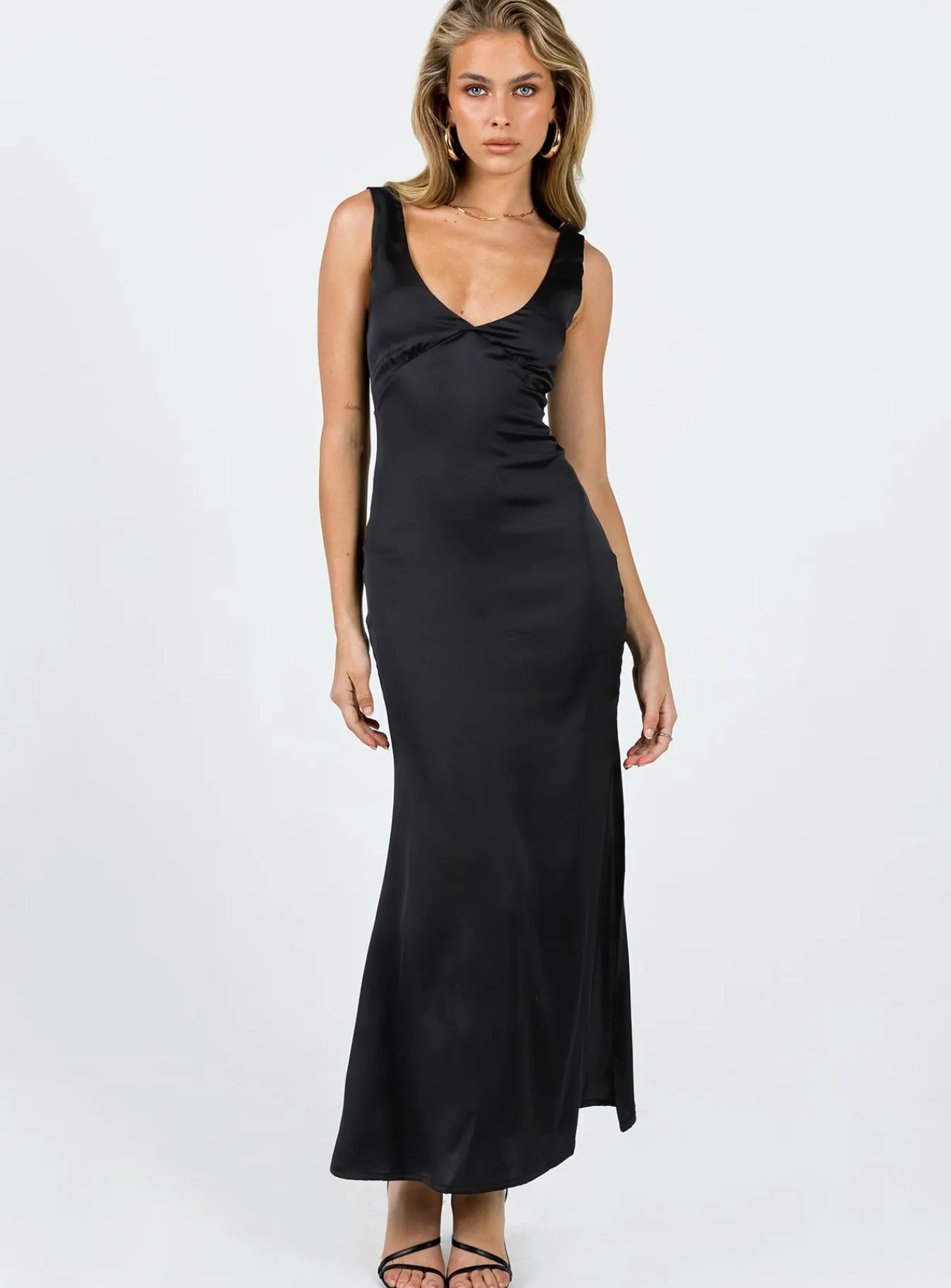 Princess Polly Lynsey Midi Dress Black Store