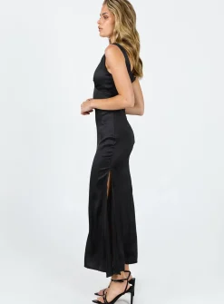 Princess Polly Lynsey Midi Dress Black Store